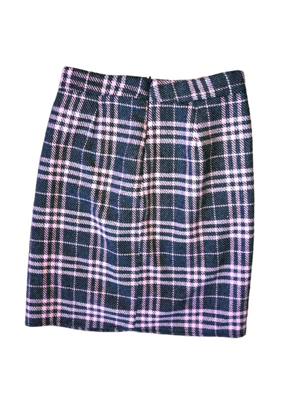Downeast Basics Pink Plaid Skirt Sz 6 Wool Blend Lined Above the Knee Womens - Picture 2 of 5